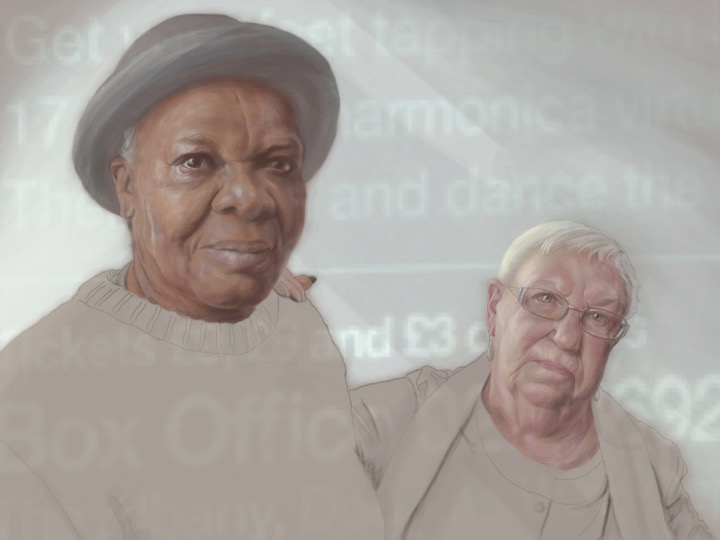 Gwen Sewell and  Rosie Wheatland by Mik Godley, 2012